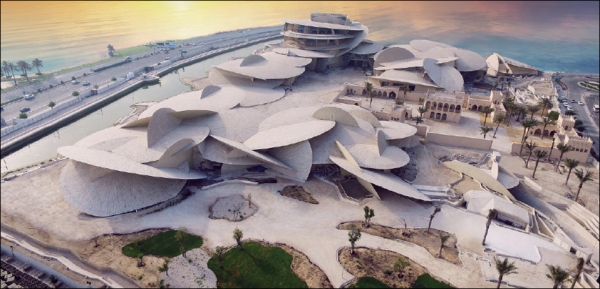 지난해 현대건설이 완공한 카타르 국립박물관, /자료=현대건설