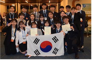 Intel ISEF 참가자 단체 사진. / 사진=한국과학기술지원단 제공