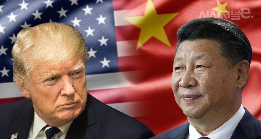 트럼프 미국 대통령과 시진핑 중국 국가주석. / 그래픽=디자이너 조현경