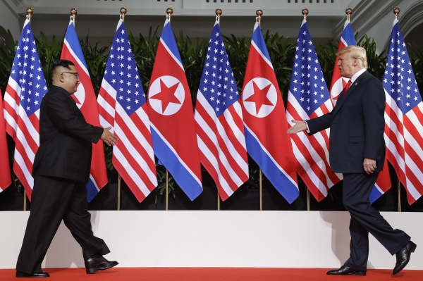 김정은 북한 국무위원장(왼쪽)과 도널드 트럼프 미국 대통령. / 사진=연합뉴스