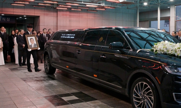 고 구자경 LG그룹 명예회장의 발인식. /사진=LG