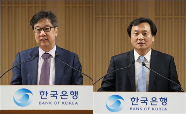 조동철 금융통화위원(사진 왼쪽)과 신인석 금통위원/사진=한국은행