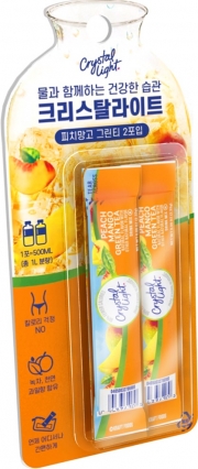 GS25가 판매하는 크리스탈라이트온더고 피치망고 2입. / 사진=GS25