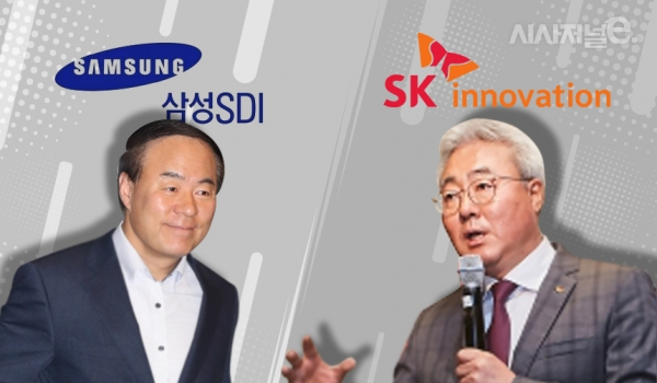 삼성SDI 대표이사 전영현 사장, SK이노베이션 대표이사 김준 사장. /그래픽=시사저널e DB