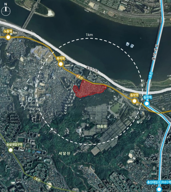 흑석11재정비촉진구역 주택재개발정비사업 위치도 / 사진=서울시