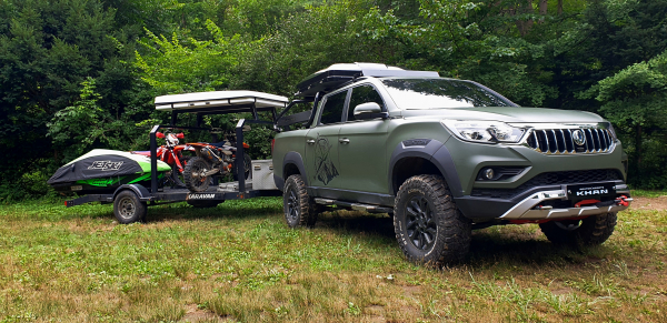 렉스턴 스포츠 칸을 다이내믹 에디션으로 개조한 차량. / 사진=박성수 기자