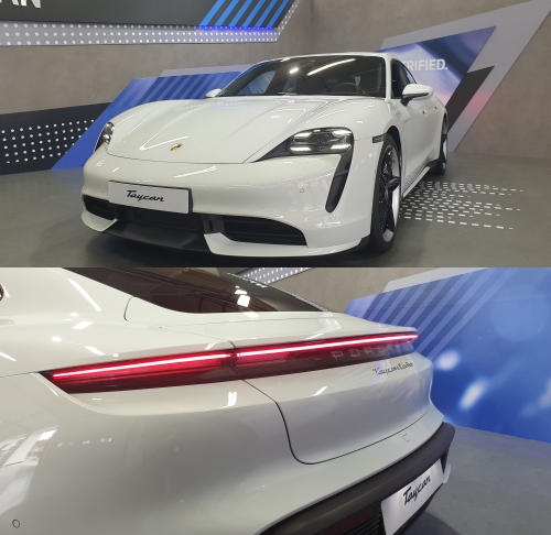 타이칸 터보 전·후면 모습. / 사진=박성수 기자