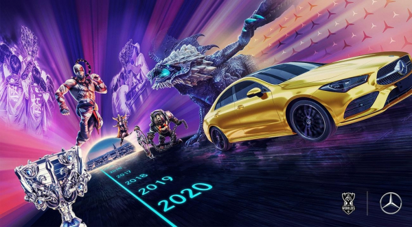 벤츠는 올해 리그 오브 레전드(LOL) e스포츠와 파트너십을 맺고 10~20대 등 잠재 고객들에게 브랜드 인지도를 높이기 위한 마케팅 전략을 펼친다. / 사진=연합뉴스