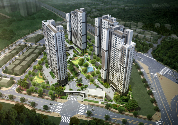 과천 지식정보타운에 들어서는 과천 푸르지오 오르투스 조감도(S1블록) / 사진=대우건설