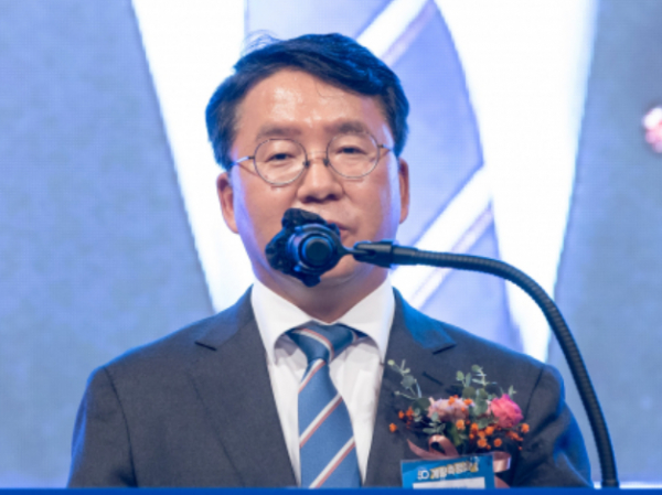 이승우 산업통상자원부 국가기술표준원장이 지난 10월 26일 서울 엘타워 오라쉐홀에서 열린 '2020년 계량측정의 날' 행사에 참석해 축사하고 있다. / 사진=연합뉴스