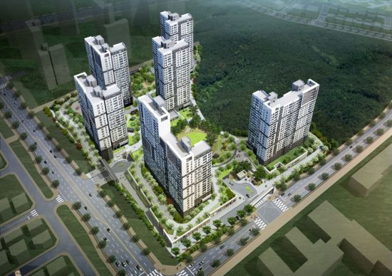 이달 초 과천 지식정보타운에서 분양한 르센토 데시앙 조감도.