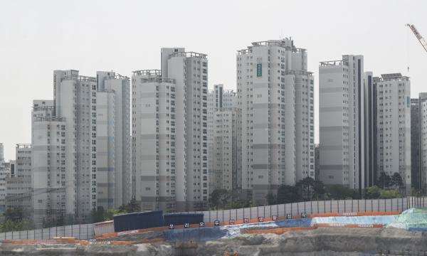 서울 마포구 아현동에 있는 마포래미안푸르지오 전경 / 사진=연합뉴스