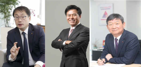 왼쪽부터 구현모 KT, 박정호 SK텔레콤, 황현식 LG유플러스 대표이사 / 사진 = 각 사 종합