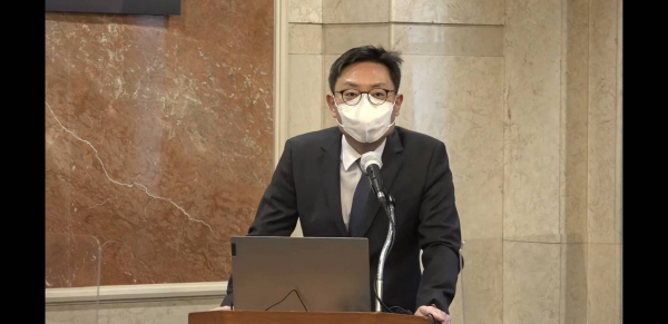 이승민 성균관대학교 법학전문대학원 교수가 발표하고 있다. / 사진 = 유튜브 캡처