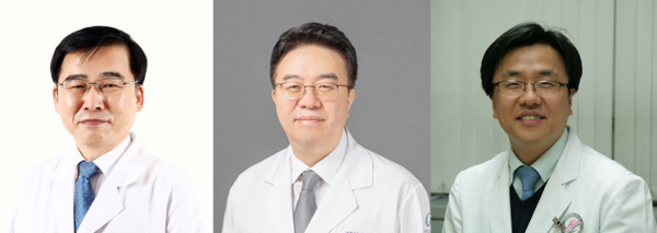 김우주 교수와 엄중식 교수, 이재갑 교수(좌부터). / 사진=각 교수