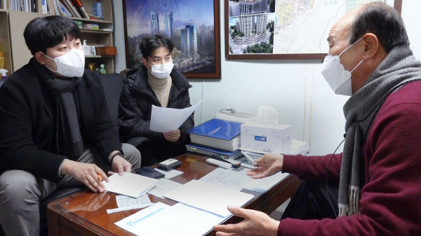 이진식 흑석2구역 재개발 조합설립추진위원장 / 사진=강수지 PD