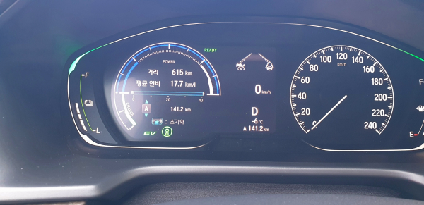 주행을 마친 뒤 연비. / 사진=박성수 기자