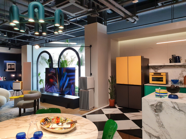 9일 디지털프라자 강남본점에 전시된 삼성전자 비스포크 홈 전경 / 사진=윤시지 기자