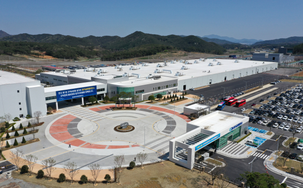 광주 광산구 빛그린산단 광주글로벌모터스 공장 모습. /사진=연합뉴스