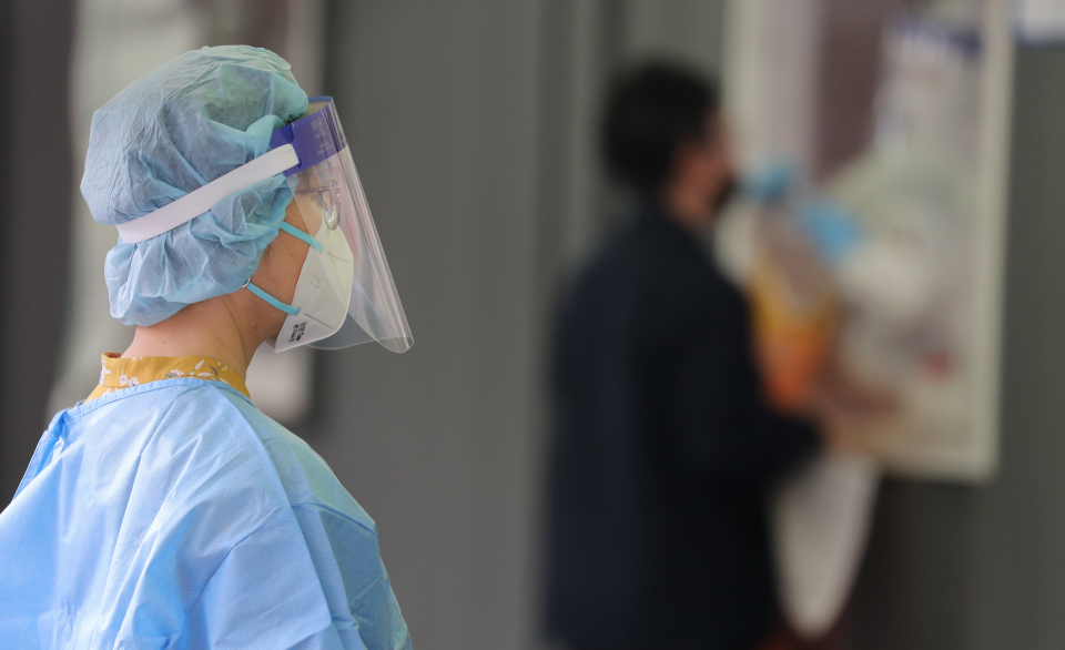 서울역 임시선별검사소 모습. / 사진=연합뉴스