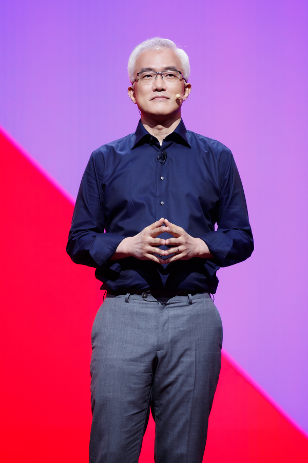 양지을 티빙 공동대표가 31일 서울 마포구 상암동 CJ ENM 센터에서 열린 기자간담회에서 티빙의 사업 방향에 대해 설명하고 있다. / 사진 = CJ ENM