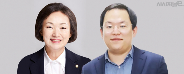 한무경 국민의힘 의원(왼쪽)과 장영준 바이오트코리아 대표/그래픽=김은실 디자이너