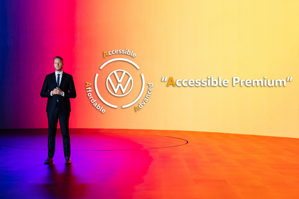 슈테판 크랍 폴크스바겐코리아 사장이 22일 미디어데이를 통해 향후 회사 전략에 대해 발표했다. / 사진=폴크스바겐코리아