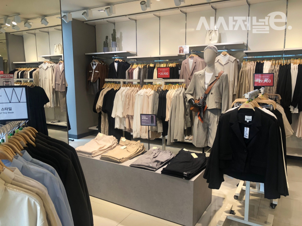 스파오 홍대역점. / 사진=한다원 기자