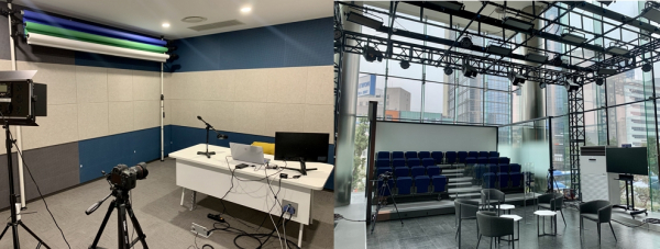 31일 방문한 서울 중구 소재의 '1인 미디어 콤플렉스'에 제작 스튜디오들이 자리하고 있다. / 사진=염현아 기자