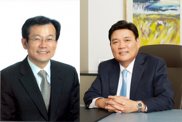 최태홍 대원제약 사장(왼쪽)과 김정호 전 일성신약 사장. / 사진=각 제약사