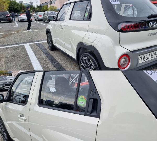 측면부 및 뒷문 손잡이 모습. / 사진=박성수 기자