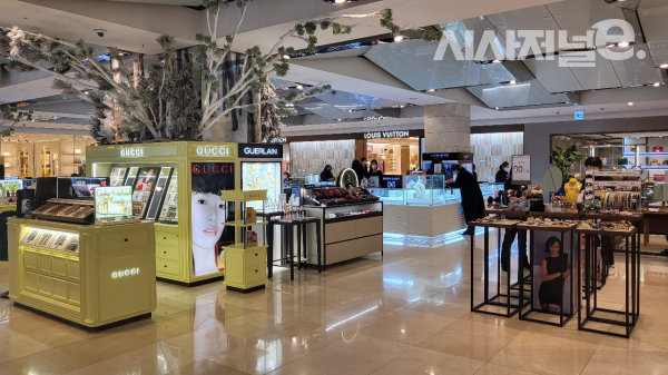 1일 오전 현대백화점 압구정점 1층. / 사진=한다원 기자