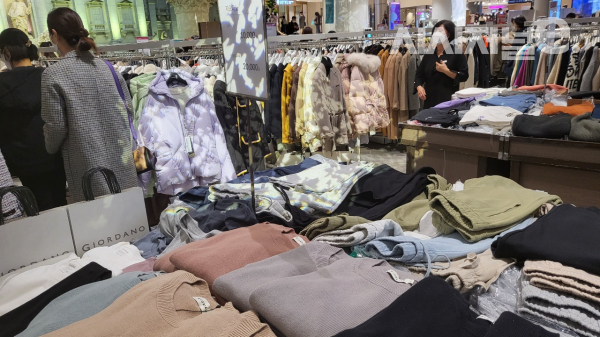 롯데백화점 잠실점에서 코리아패션마켓 시즌4가 열리고 있다. / 사진=한다원 기자