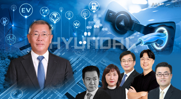 정의선 현대차그룹 회장이 올해 임원 인사에서 미래차 관련 인사를 중용하며 향후 그룹 미래 전략 방향을 분명히 했다. / 사진=김은실 디자이너