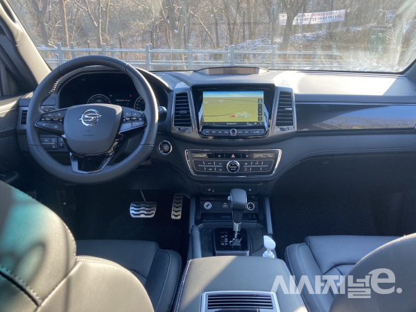 뉴 렉스턴 스포츠 내부 / 사진=유주엽 기자