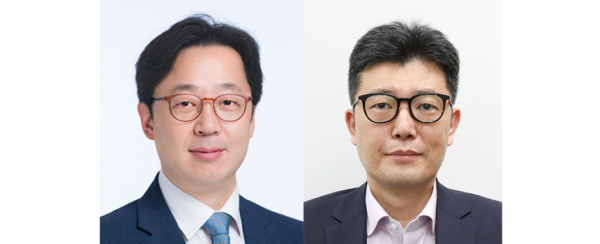 동아ST 김민영 사장(왼쪽)과 박재홍 사장. / 사진=동아ST