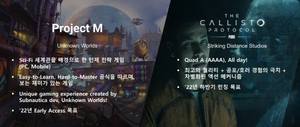 크래프톤 신작 라인업/ 사진=크래프톤 IR자료