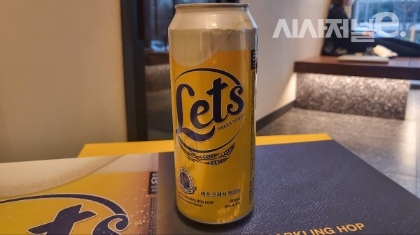 신세계L&B가 출시한 발포주 레츠. / 사진=한다원 기자