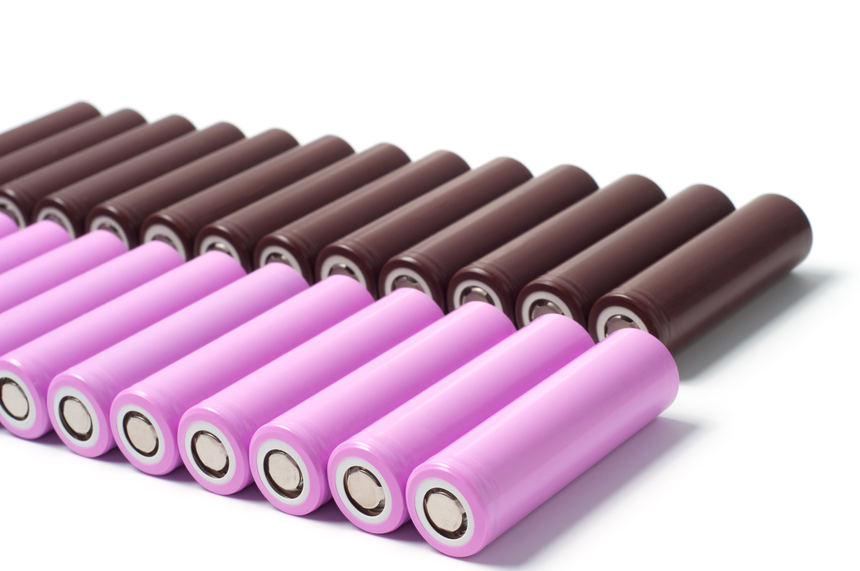 18650 원통형 리튬이온배터리. /사진=셔터스톡
