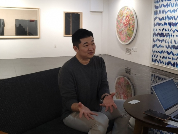 12일 김재욱 열매컴퍼니 대표가 시사저널e와 인터뷰를 진행하고 있다./사진=최다은 기자