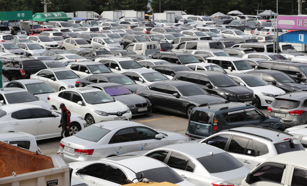 서울의 한 중고차 시장의 모습. / 사진=연합뉴스