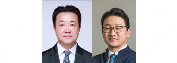 한종현 동화약품 대표이사 사장(왼쪽)과 이재준 일동제약 부사장. / 사진=각 제약사