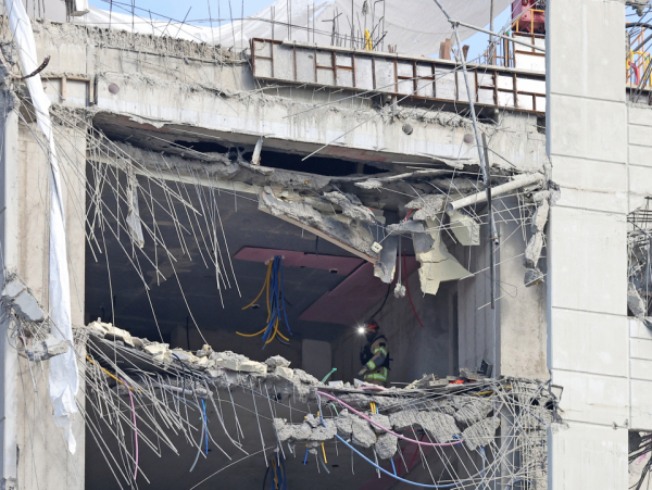 지난 1월 15일 광주 서구 화정동 신축아파트 붕괴사고 현장 모습. / 사진=연합뉴스