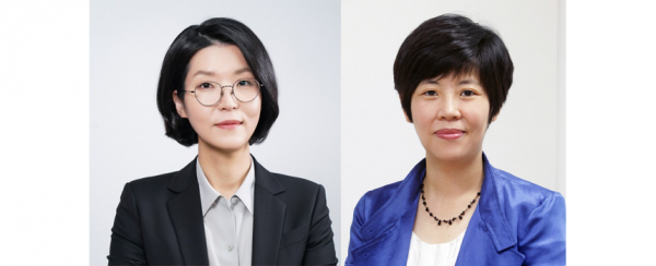 이신영 일동제약 전무(왼쪽)와 성재랑 삼진제약 전무. / 사진=각 제약사