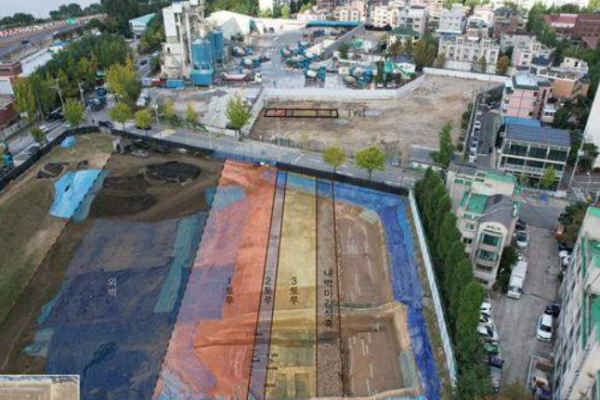 삼표산업 풍납토성 반환 부지 전경. / 사진=국립강화문화재연구소