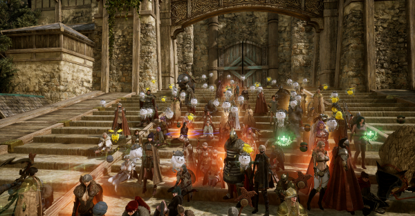 오딘 CBT 미드가르드 지역 이용자 단체 이미지/ 사진=카카오게임즈