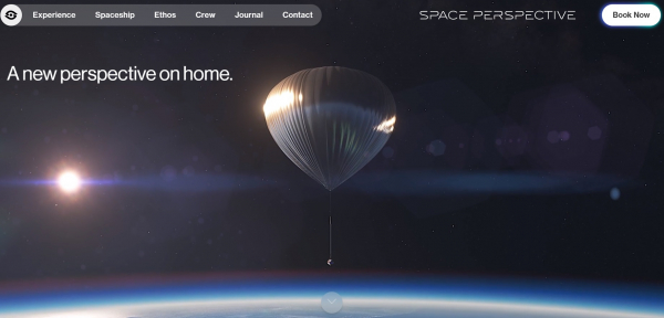스페이스 퍼스펙티브 홈페이지 메인화면/ 사진=스페이스 퍼스펙티브