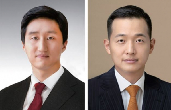 정기선 HD현대 사장(왼쪽)과 김동관 한화 사장. /사진=각 사