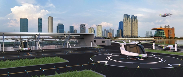 대우건설 컨소시엄이 제시한 버티포트 구축 계획 이미지 / 사진=대우건설