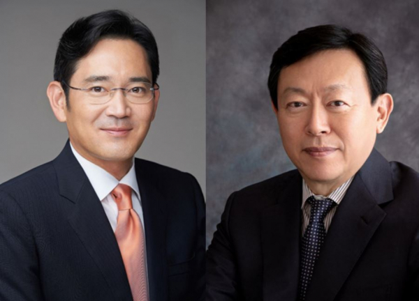 이재용 삼성전자 부회장(왼쪽)과 신동빈 롯데 회장. /사진=삼성·롯데